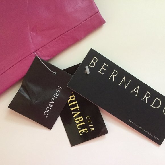 Bernardo Genuine Soft Leather Jacket/Petunia Pink/Snap Closure/Size L/NWT!!! - Picture 5 of 6